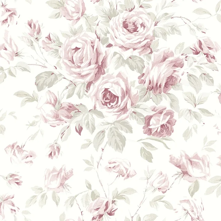 4072-70024 | Manon Pink Rose Stitch Wallpaper
