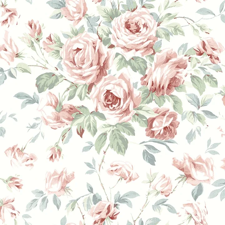 Brewster Home Fashions Manon Raspberry Rose Stitch Wallpaper - SKU 4072-70023