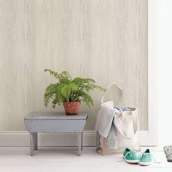Brewster Home Fashions Mapleton Light Grey Wood Wallpaper - SKU 3117-642210
