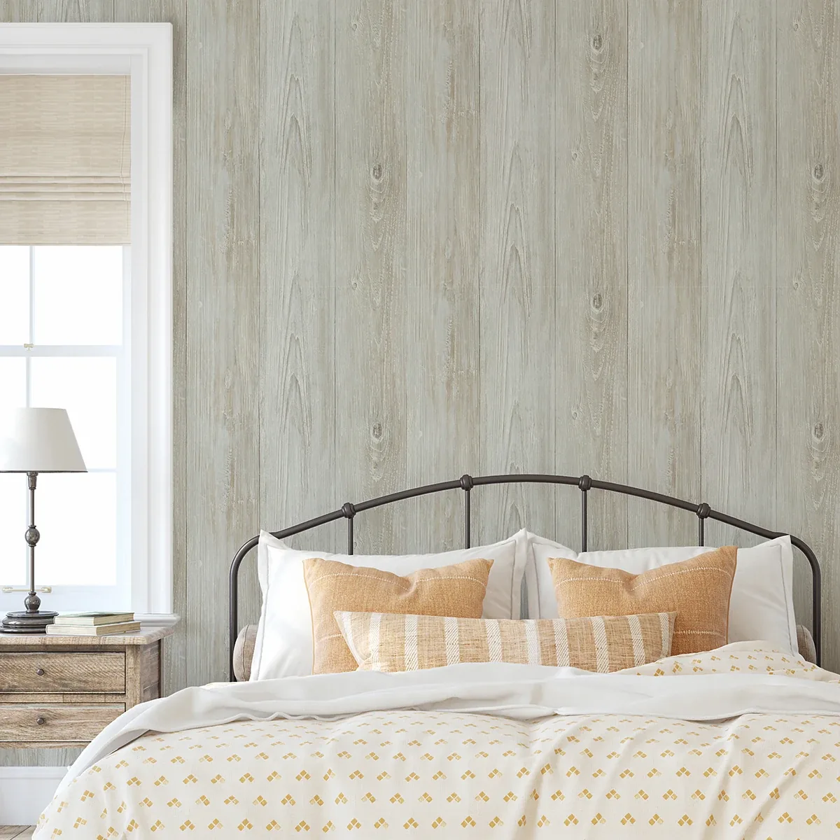Brewster Home Fashions Mapleton Seafoam Wood Wallpaper - SKU 3123-64227