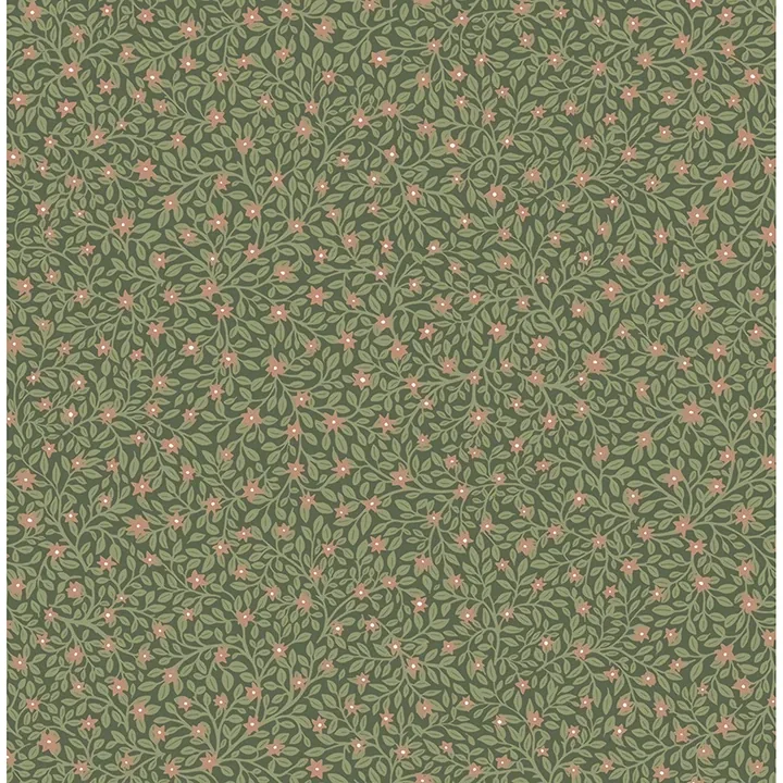 316055 | Marguerite Green Floral Wallpaper