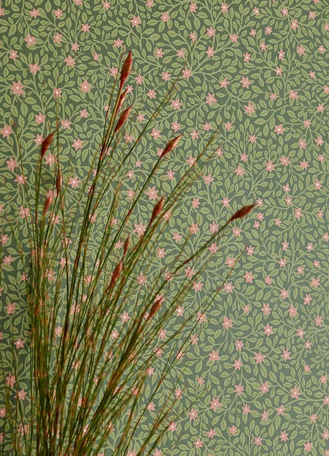 Brewster Home Fashions Marguerite Green Floral Wallpaper - SKU 316055