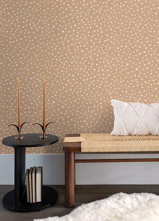 Brewster Home Fashions Marguerite Rose Floral Wallpaper | Wallpaper Twins Brewster Home Fashions Marguerite Rose Floral Wallpaper - SKU 316051