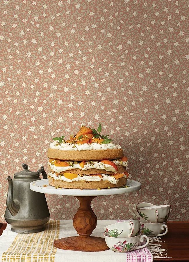 Brewster Home Fashions Marguerite Rose Floral Wallpaper | Wallpaper Twins Brewster Home Fashions Marguerite Rose Floral Wallpaper - SKU 316051