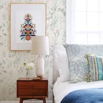 Brewster Home Fashions Mariko Blue Botanical Wallpaper - SKU UW25886