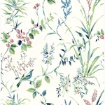 Brewster Home Fashions Mariko Green Botanical Wallpaper | Wallpaper Twins Brewster Home Fashions Mariko Green Botanical Wallpaper - SKU UW25887
