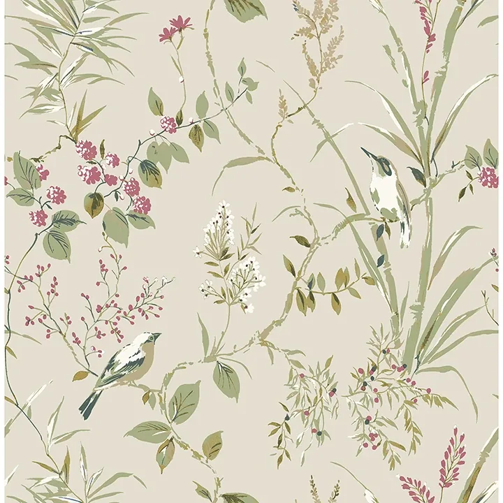 M1855 | Mariko Neutral Botanical Wallpaper