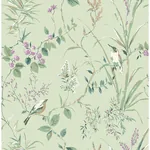 Brewster Home Fashions Mariko Sage Botanical Wallpaper | Wallpaper Twins Brewster Home Fashions Mariko Sage Botanical Wallpaper - SKU M1552