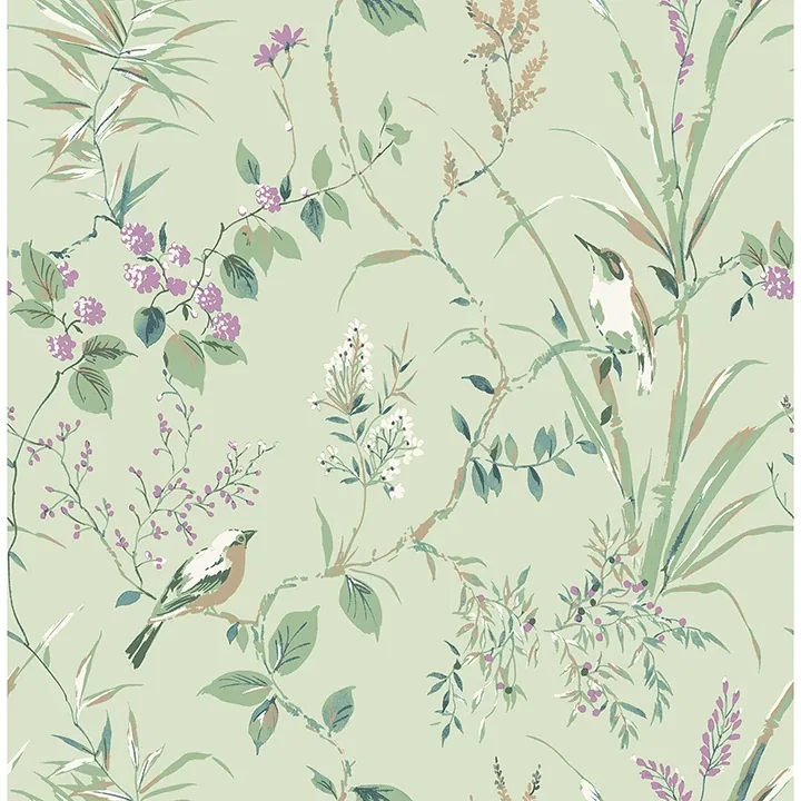 M1552 | Mariko Sage Botanical Wallpaper