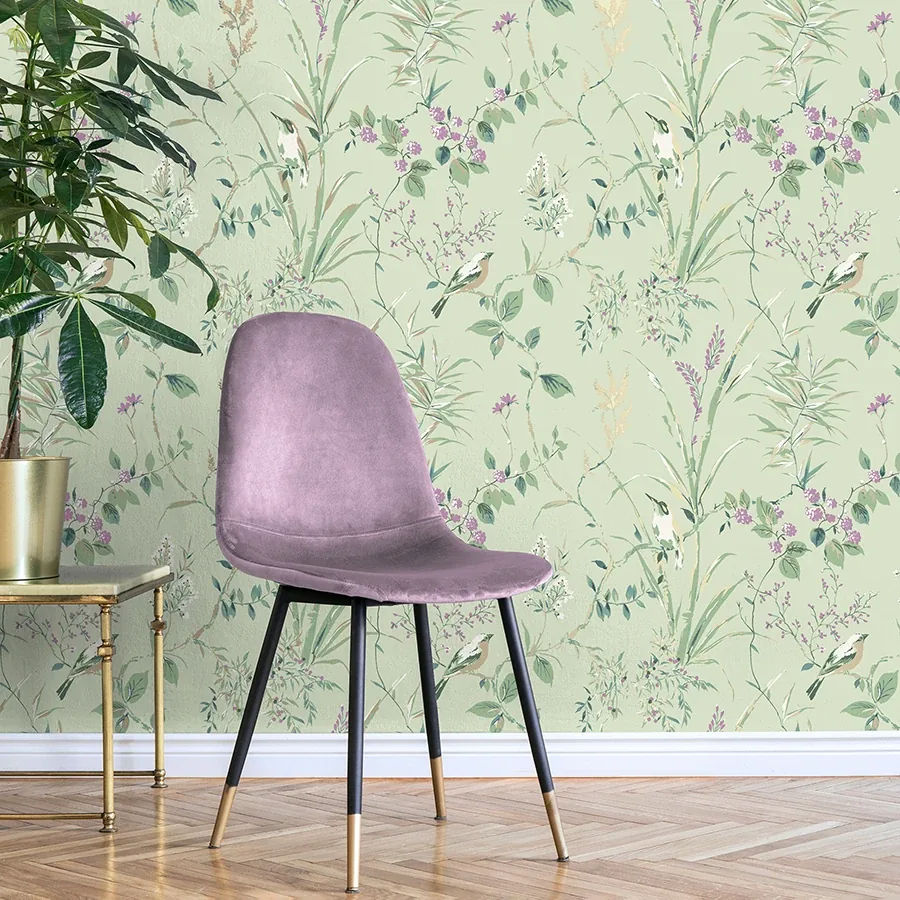 Brewster Home Fashions Mariko Sage Botanical Wallpaper | Wallpaper Twins Brewster Home Fashions Mariko Sage Botanical Wallpaper - SKU M1552