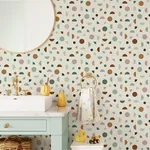 Brewster Home Fashions Marilee Multicolor Circles Wallpaper | Wallpaper Twins Brewster Home Fashions Marilee Multicolor Circles Wallpaper - SKU 4060-139277