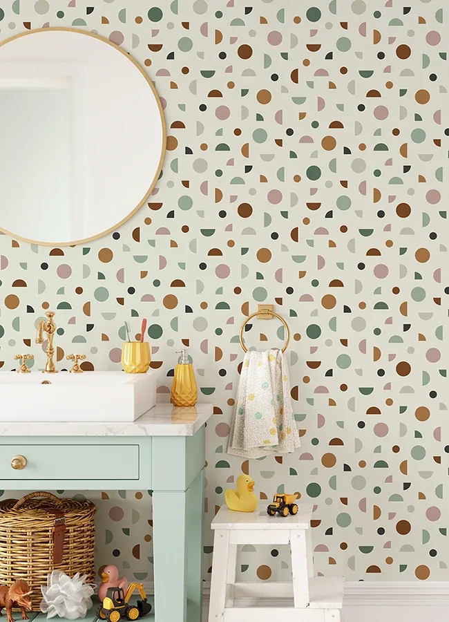 Brewster Home Fashions Marilee Multicolor Circles Wallpaper - SKU 4060-139277