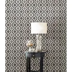 Brewster Home Fashions Marina Black Modern Geometric Wallpaper | Wallpaper Twins Brewster Home Fashions Marina Black Modern Geometric Wallpaper - SKU 347-20133