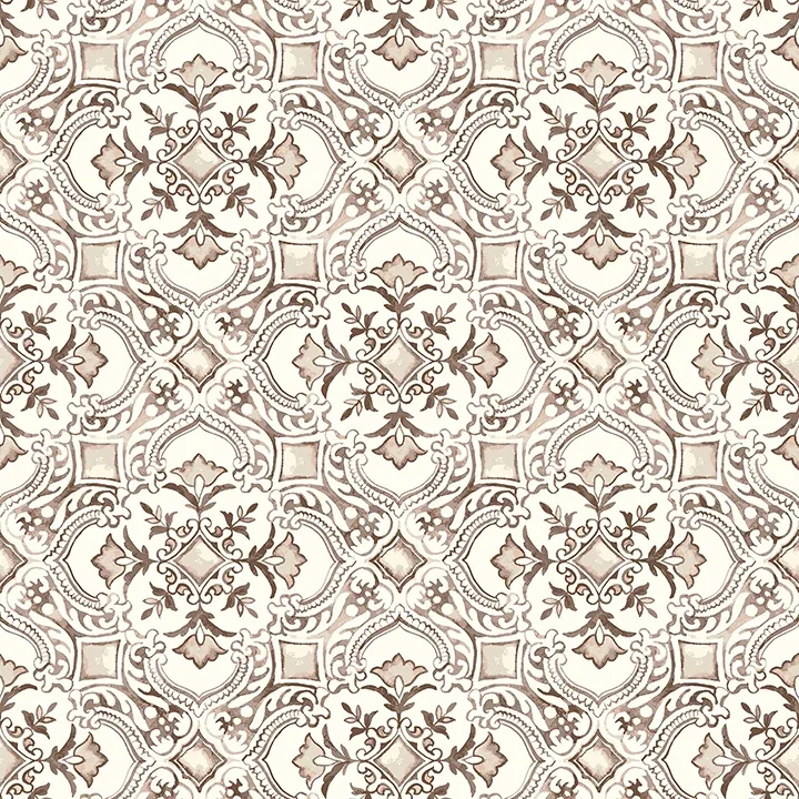 4134-72514 | Marjoram Blush Floral Tile Wallpaper