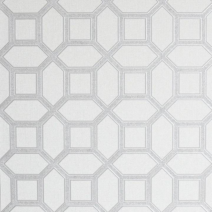 Brewster Home Fashions Marjorie Silver Trellis Wallpaper - SKU AH295603