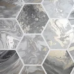 Brewster Home Fashions Marlon Charcoal Hexagon Tiles Wallpaper | Wallpaper Twins Brewster Home Fashions Marlon Charcoal Hexagon Tiles Wallpaper - SKU AH908502