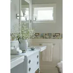 Brewster Home Fashions Martha Blue Country Bath Wallpaper | Wallpaper Twins Brewster Home Fashions Martha Blue Country Bath Wallpaper - SKU CTR63101B