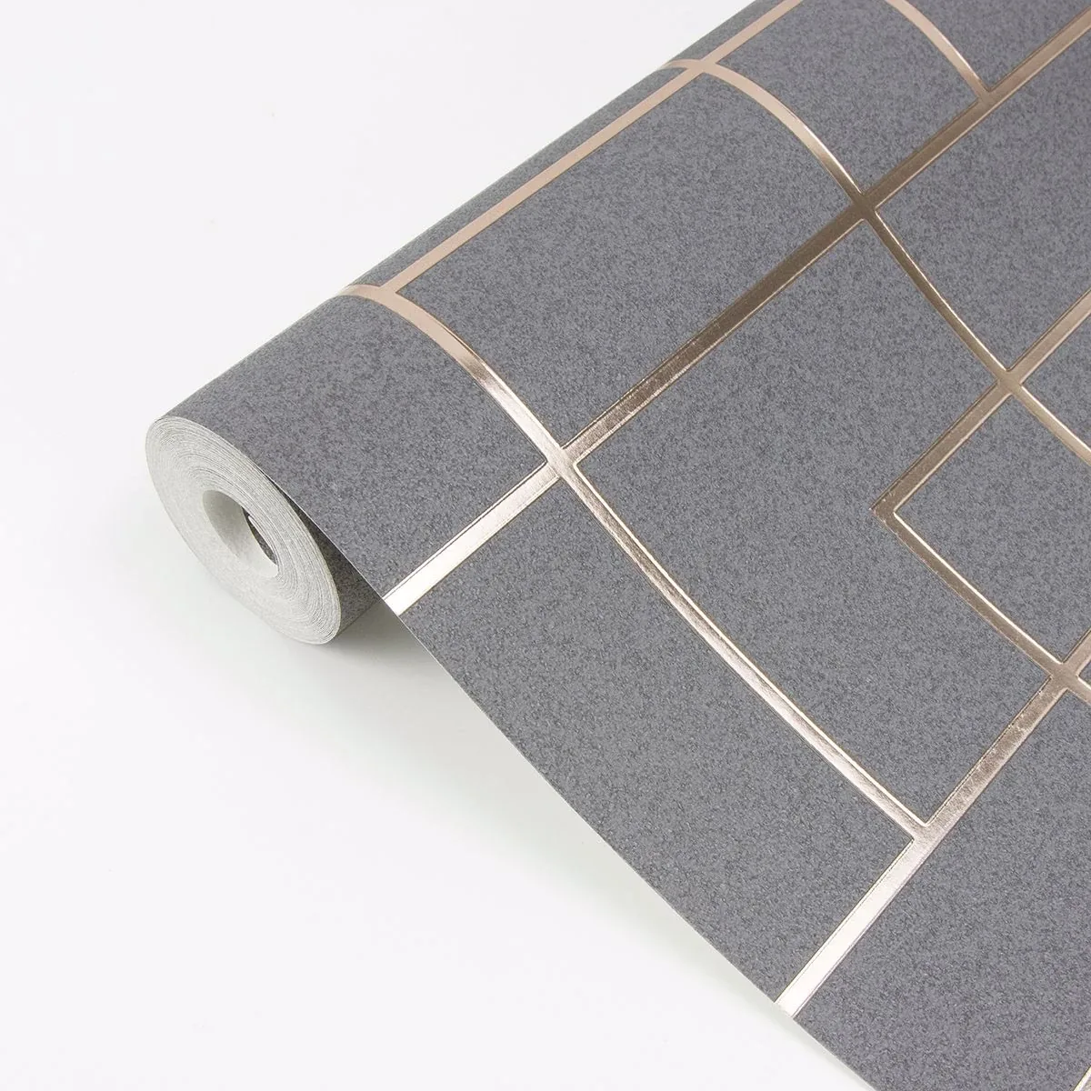 Brewster Home Fashions Mason Dark Grey Geometric Wallpaper - SKU 2927-42492