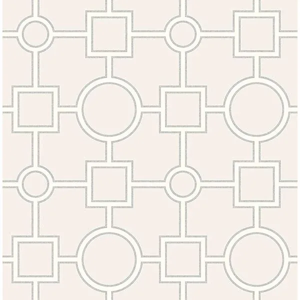 2704-21809 | Matrix Light Grey Geometric Wallpaper