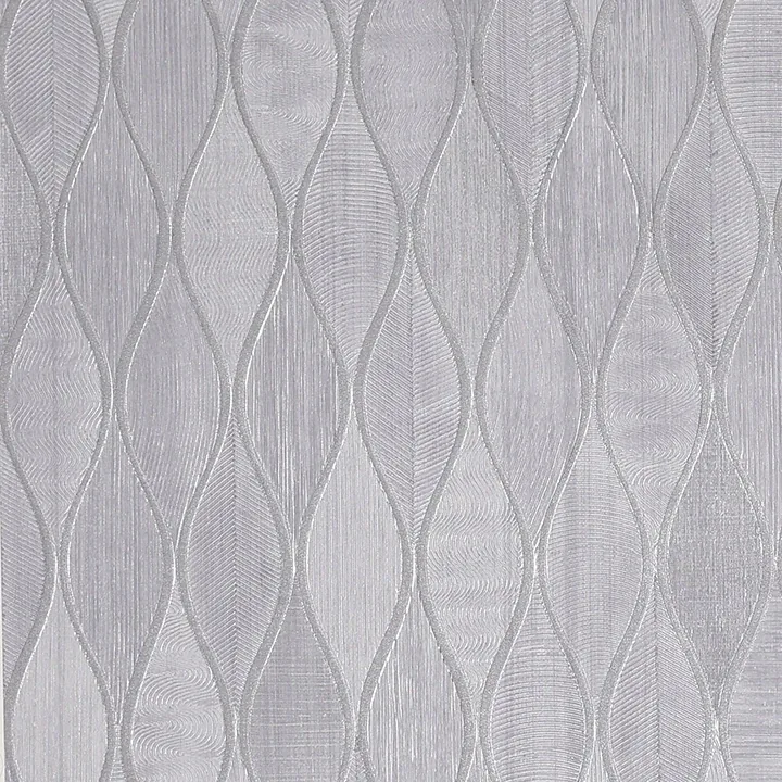 Brewster Home Fashions Mattais Silver Ogee Wallpaper - SKU AH299001