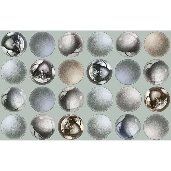Brewster Home Fashions Mattel Grey Sphere Wallpaper - SKU SR23171