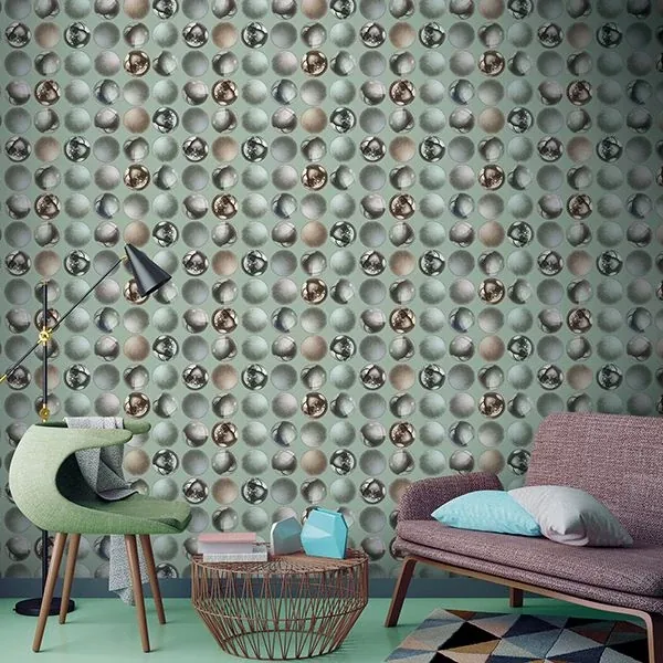 Brewster Home Fashions Mattel Grey Sphere Wallpaper | Wallpaper Twins Brewster Home Fashions Mattel Grey Sphere Wallpaper - SKU SR23171