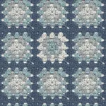 Brewster Home Fashions Maud Blue Crochet Geometric Wallpaper - SKU 3124-13864
