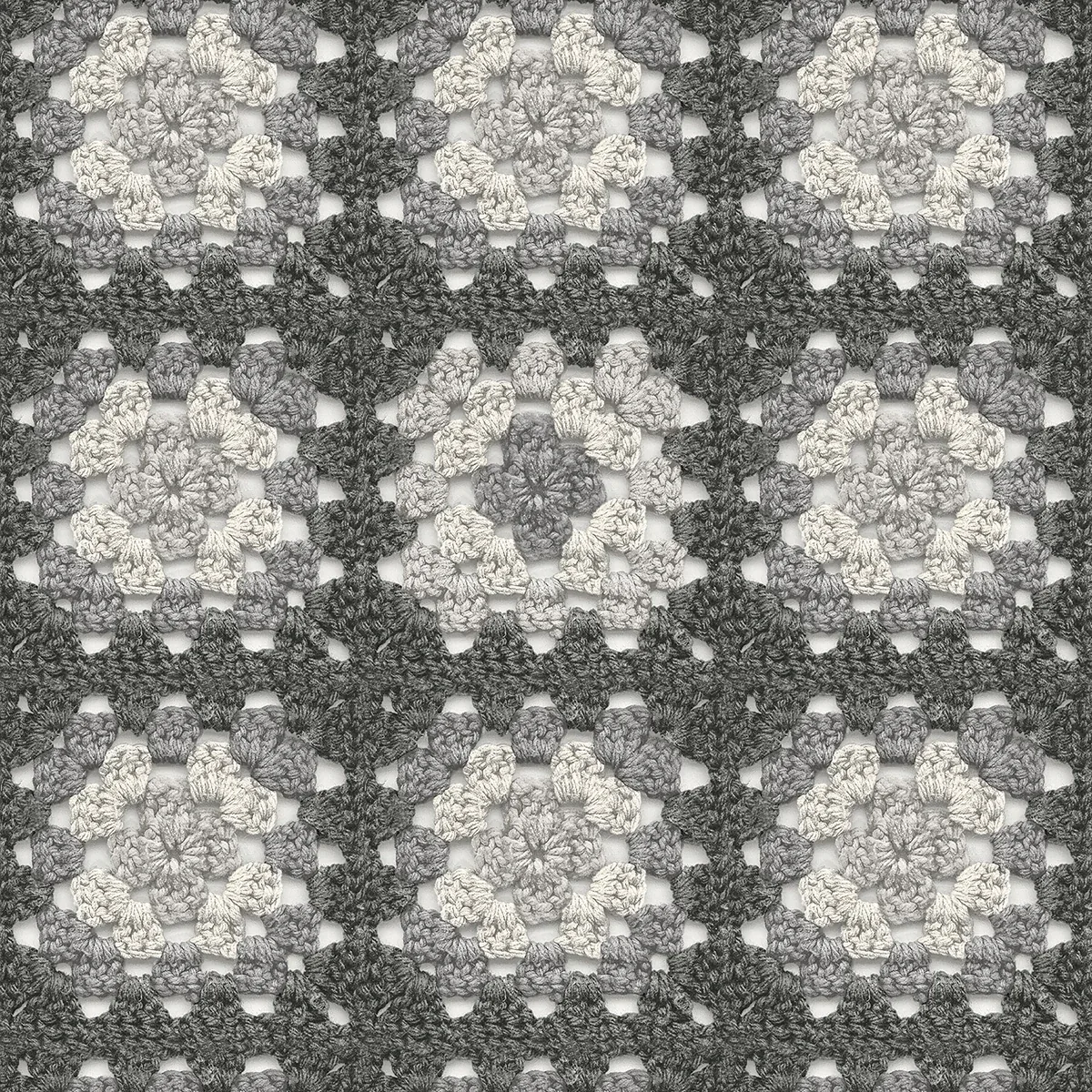 3124-13865 | Maud Grey Crochet Geometric Wallpaper