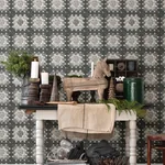 Brewster Home Fashions Maud Grey Crochet Geometric Wallpaper - SKU 3124-13865