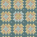 Brewster Home Fashions Maud Teal Crochet Geometric Wallpaper - SKU 3124-13862