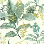 Brewster Home Fashions Maui Green Green Botanical Wallpaper - SKU PS41804