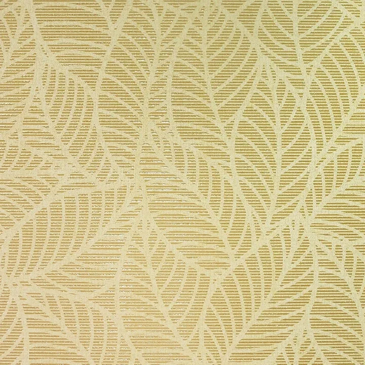 Brewster Home Fashions Mavis Mustard Leaf Wallpaper - SKU AH692506