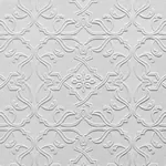 Brewster Home Fashions Maxwell White Paintable Textured Vinyl Wallpaper - SKU 437-RD0671