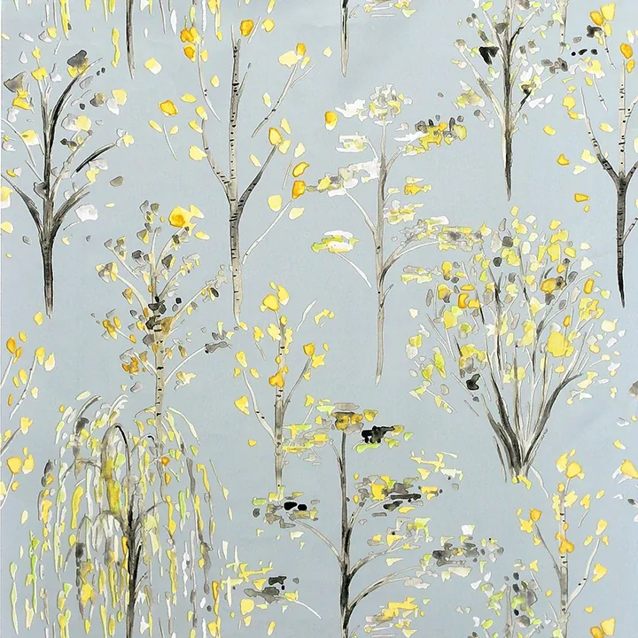 Brewster Home Fashions Mayumi Yellow Birch Grove Wallpaper - SKU AH909503