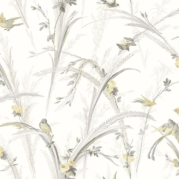 3119-193210 | Meadowlark Yellow Botanical Wallpaper
