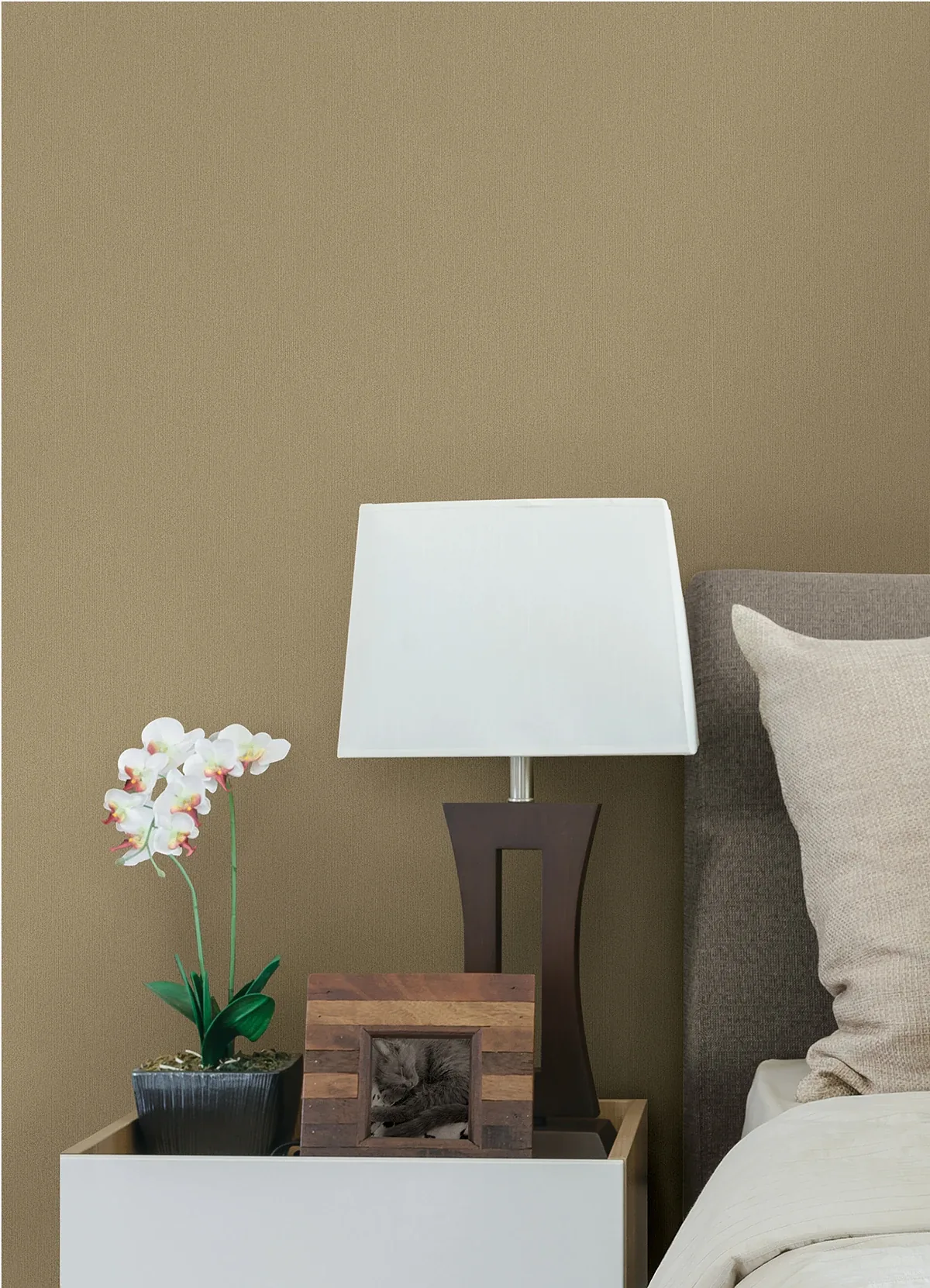Brewster Home Fashions Melvin Gold Stria Wallpaper - SKU 4041-72408