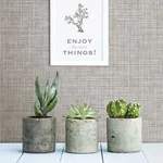 Brewster Home Fashions Mendocino Grey Linen Wallpaper - SKU 3117-24270