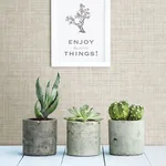 Brewster Home Fashions Mendocino Neutral Linen Wallpaper - SKU 3117-24273