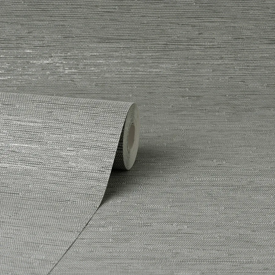 Brewster Home Fashions Mephi Grey Grasscloth Wallpaper - SKU FD43155