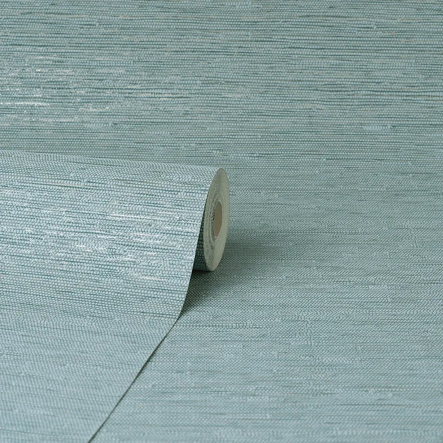 Brewster Home Fashions Mephi Teal Grasscloth Wallpaper - SKU FD43157