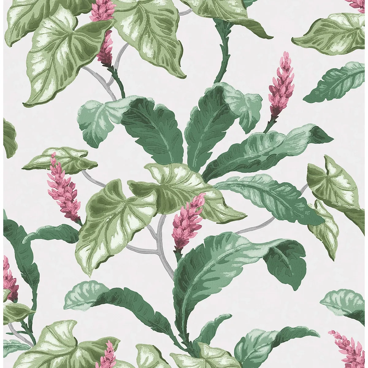 M1692 | Meridian Parade Green Tropical Leaves Wallpaper