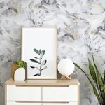 Brewster Home Fashions Merrick Grey Marble Wallpaper - SKU AH923001