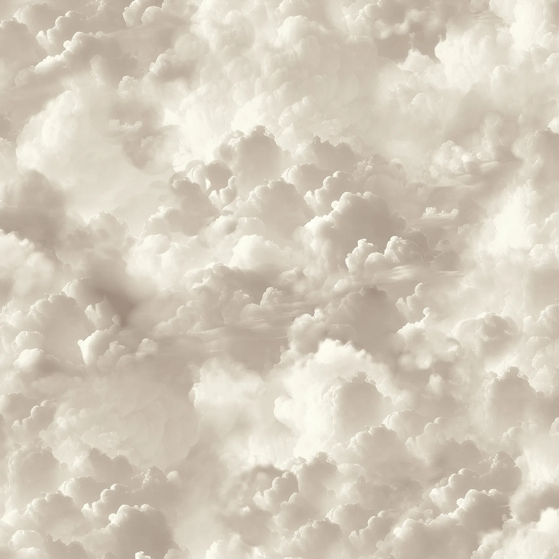 Brewster Home Fashions Merryweather Neutral Cloudy Skies Wallpaper - SKU AH100189AH