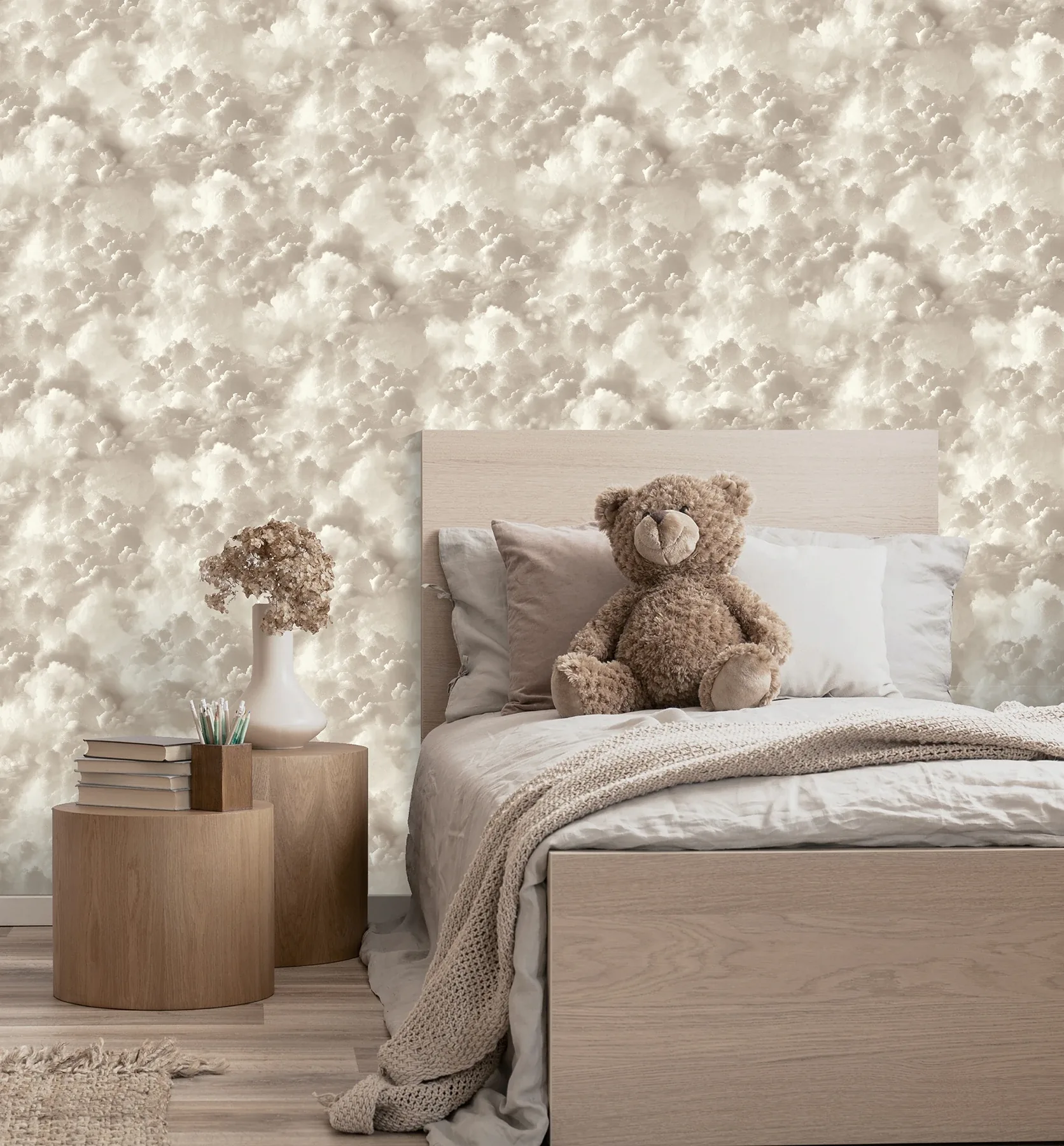 Brewster Home Fashions Merryweather Neutral Cloudy Skies Wallpaper | Wallpaper Twins Brewster Home Fashions Merryweather Neutral Cloudy Skies Wallpaper - SKU AH100189AH
