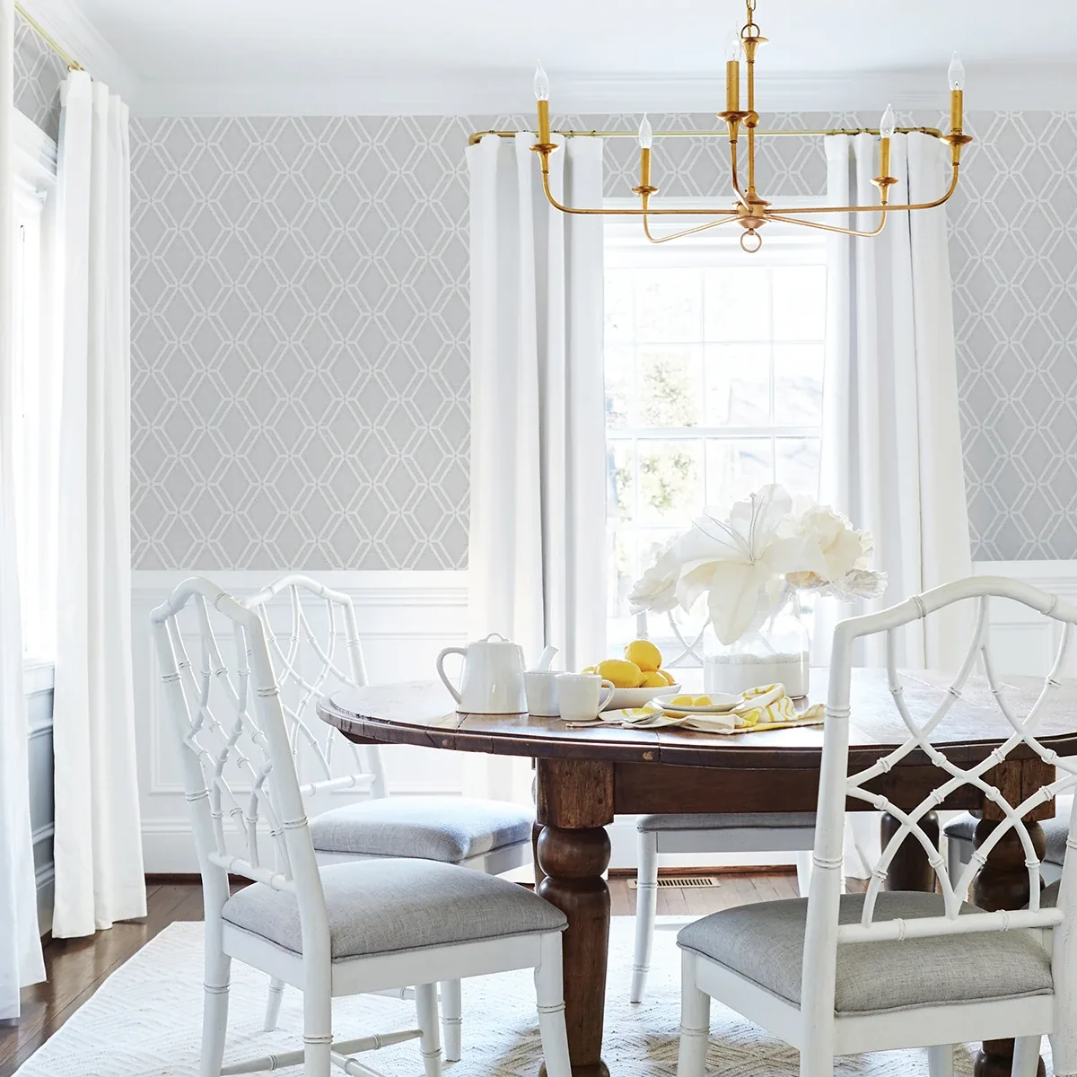 4025-82545 | Mersenne Grey Geometric Wallpaper