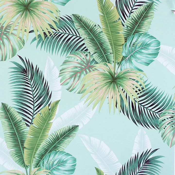 Brewster Home Fashions Miami Mint Palms Wallpaper - SKU AH921406