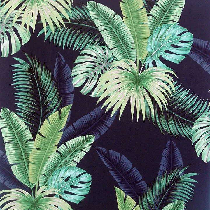 AH921407 | Miami Navy Palms Wallpaper