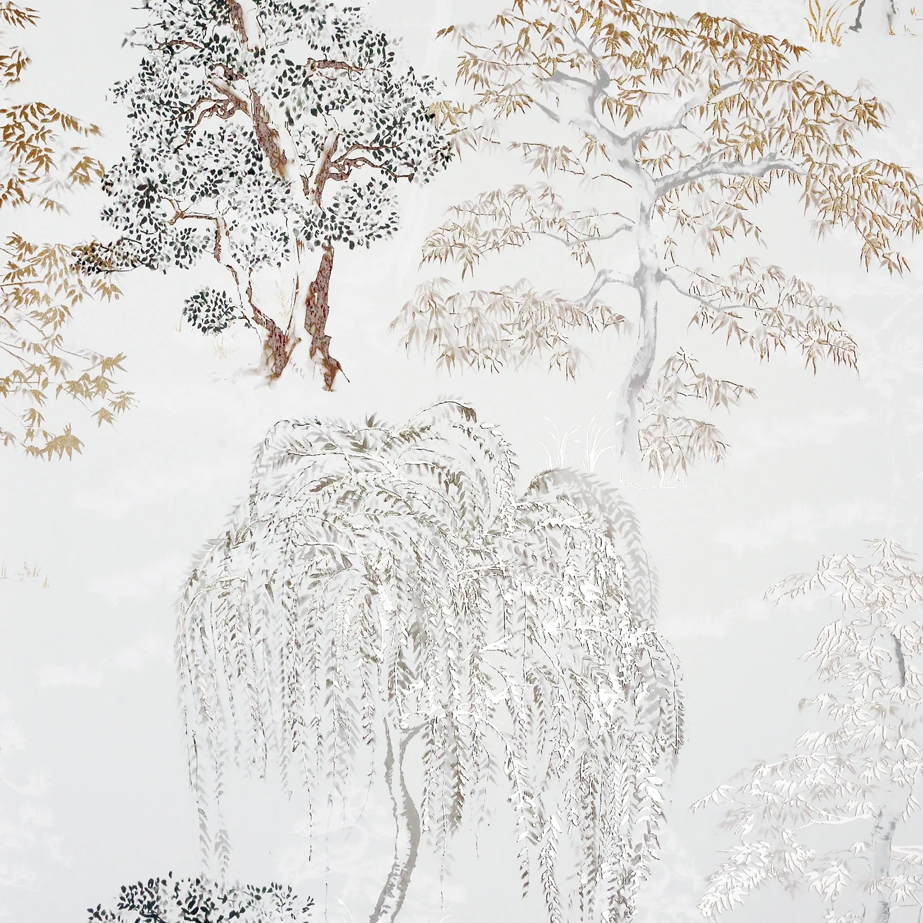 Brewster Home Fashions Midori Neutral Trees Wallpaper - SKU AH909605