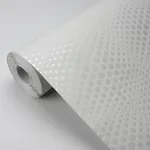 Brewster Home Fashions Milo White Bubble Geometric Wallpaper - SKU 4020-50600