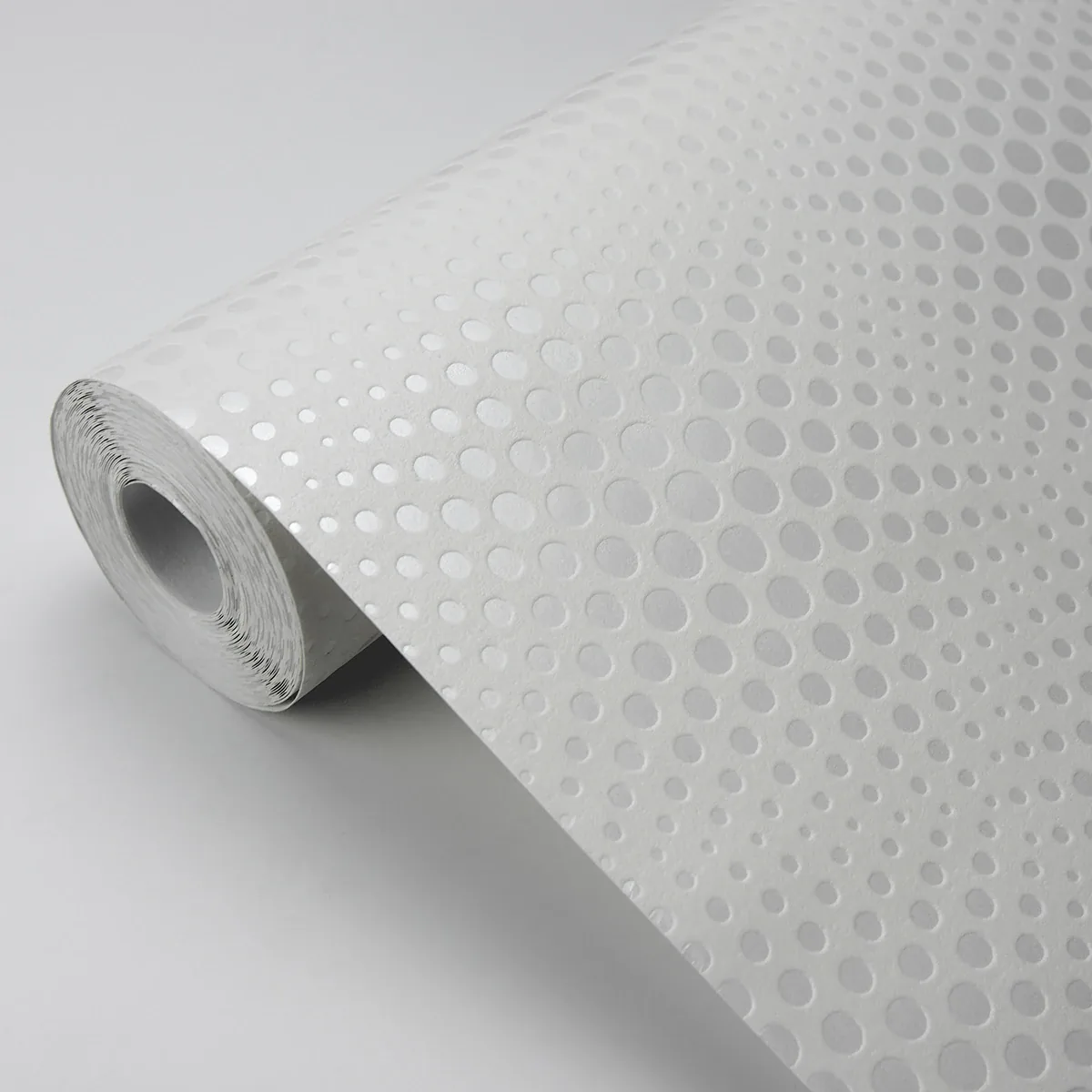 Brewster Home Fashions Milo White Bubble Geometric Wallpaper - SKU 4020-50600